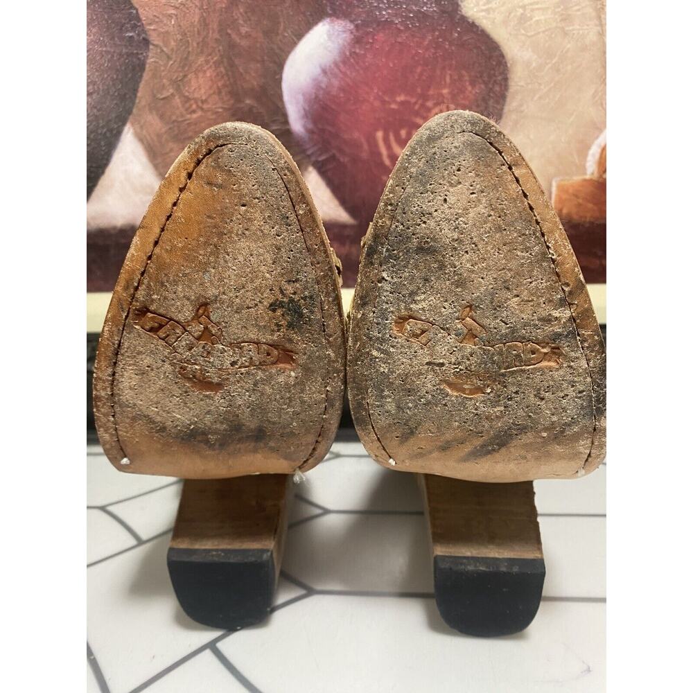 Freebird by Steven Boots Women 6 Tan Gate Distressed Western Ankle Bootie - Picture 10 of 16